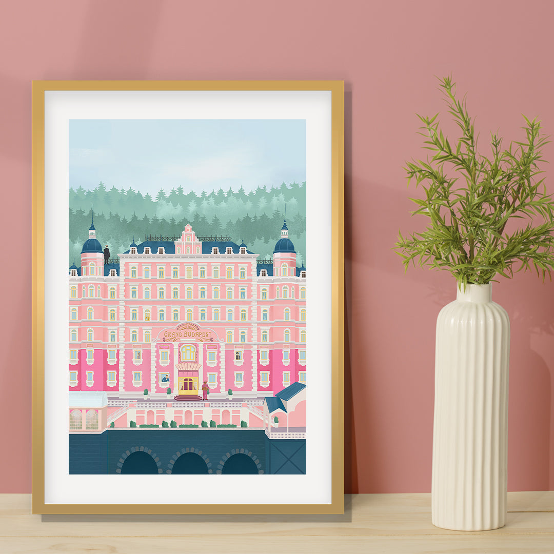 The Grand Budapest Hotel Petra Lidze Painting Artwork For Home Wall Decor