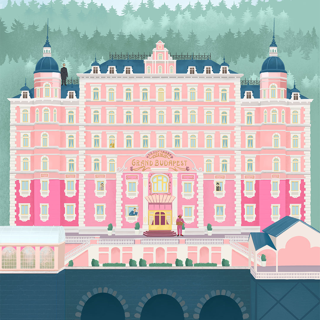 The Grand Budapest Hotel Petra Lidze Painting Artwork For Home Wall Decor
