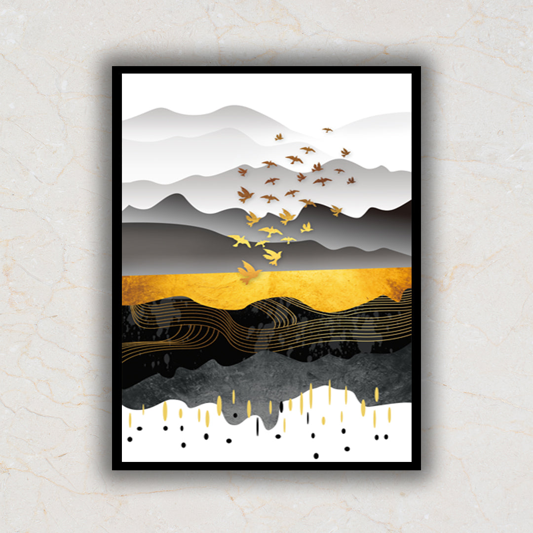 The Homecoming Valley Abstract Art Painting For Home Wall Decor