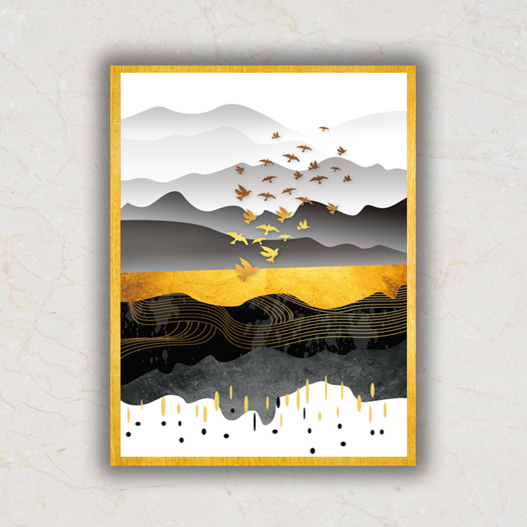 The Homecoming Valley Abstract Art Painting For Home Wall Decor