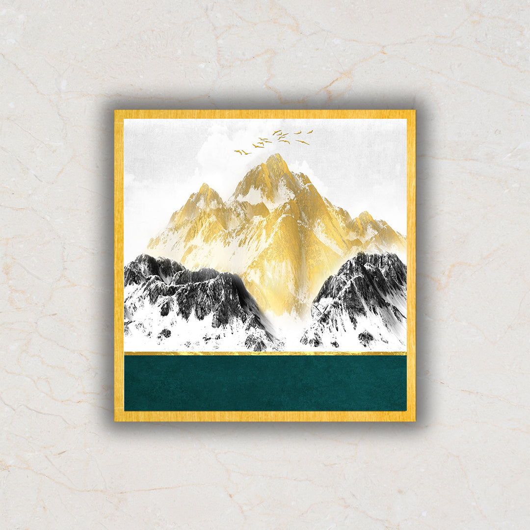 The Emerald Peak Abstract Art Painting For Home Wall Decor
