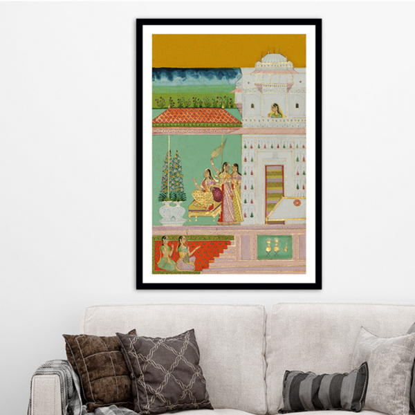 Gunakali Ragini Indian Miniature Art Painting For Home Wall Art Decor