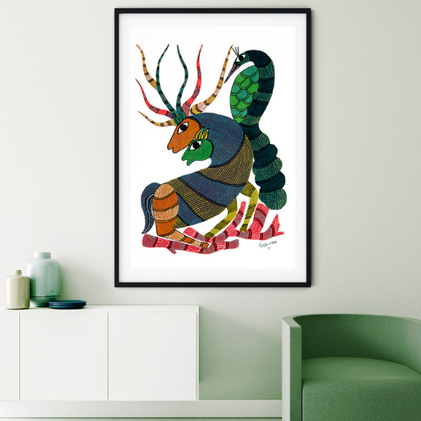 Deer Gond Painting 1