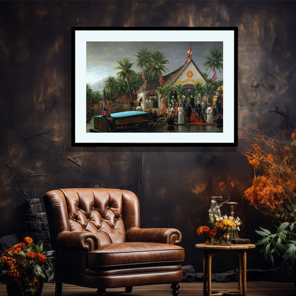 Raja Ravi Varma Artwork Painting - 50 Historic Meeting