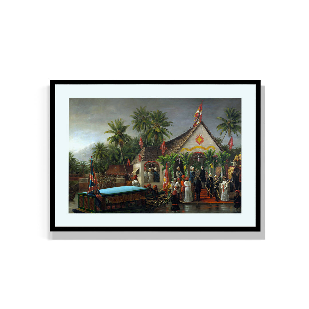 Raja Ravi Varma Artwork Painting - 50 Historic Meeting