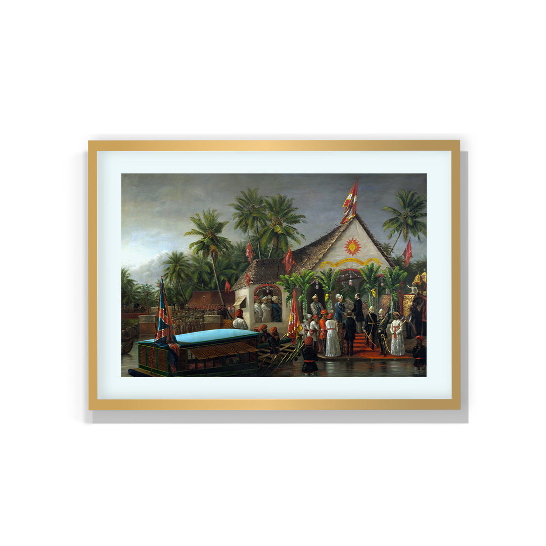 Raja Ravi Varma Artwork Painting - 50 Historic Meeting