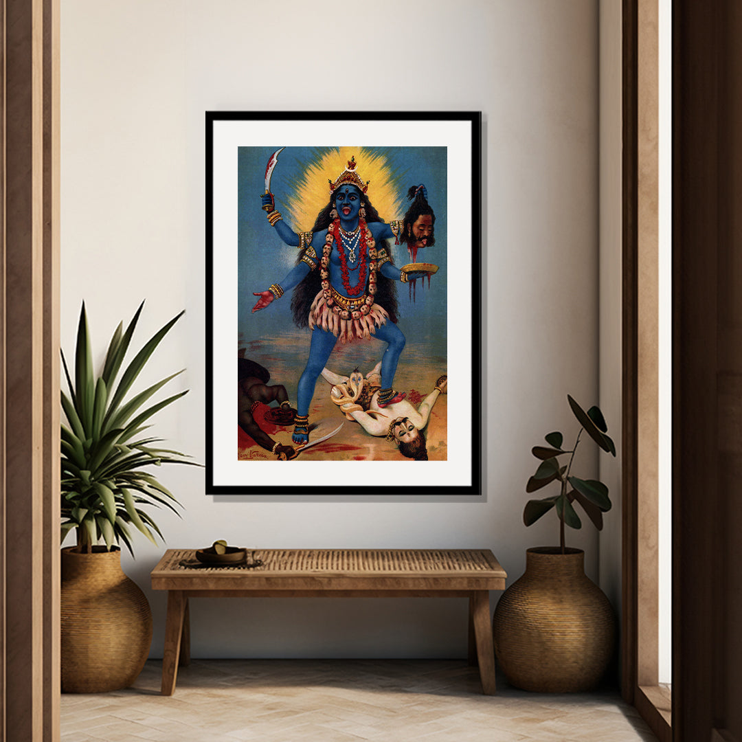 Kali Raja Ravi Raja Ravi Varma Artwork Painting - Kali – TheBimba.in
